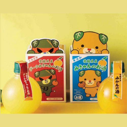 みきゃんとダークみきゃんのお酒セット☆なりきりシール入り | 22_Ehime